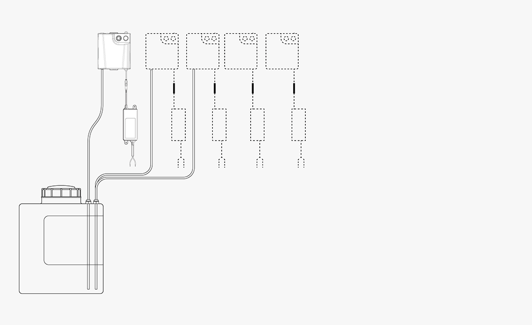 Multifeed soap system