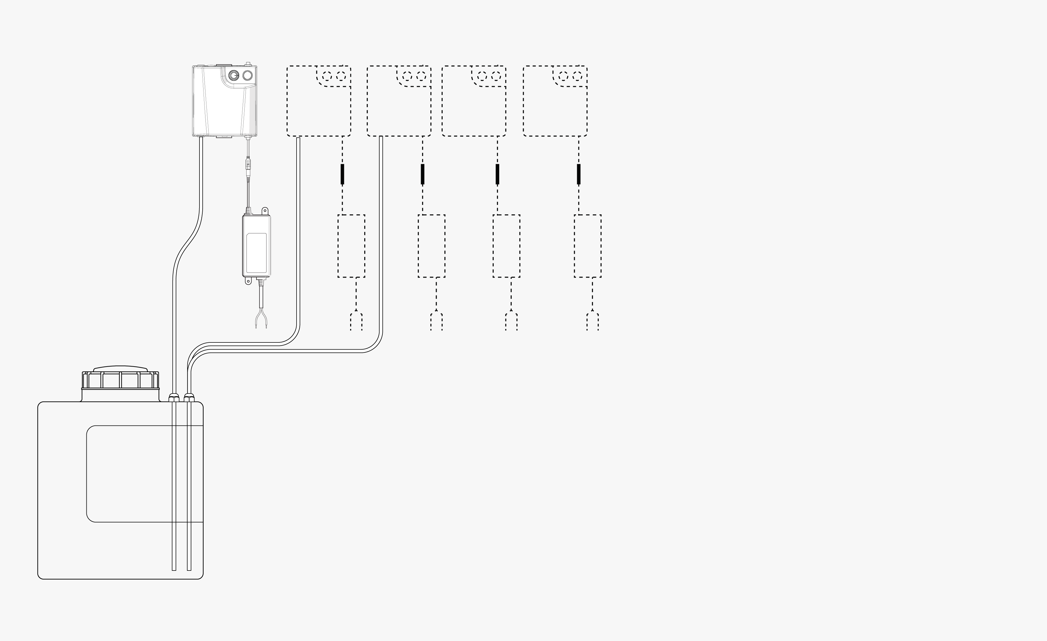 Multifeed soap system