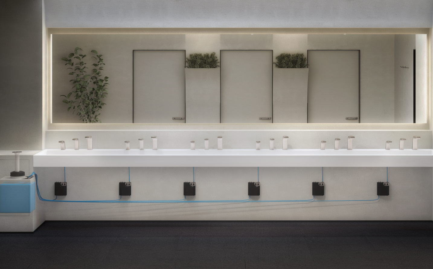 multi-feed soap system